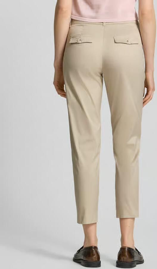Christian Berg Woman slim fit stoffen broek in verkorte pasvorm