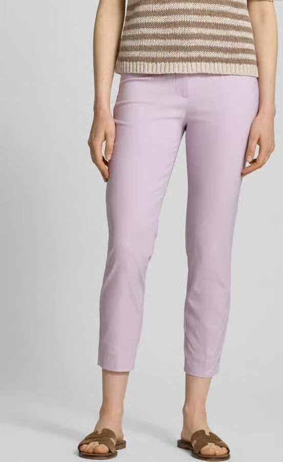 Christian Berg Woman slim fit stoffen broek in verkorte pasvorm - Foto 3