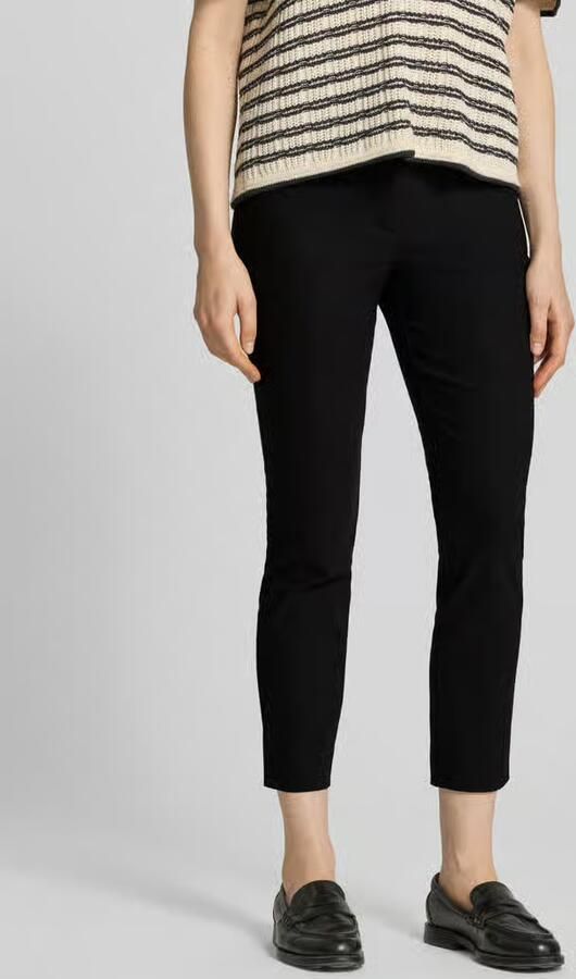 Christian Berg Woman slim fit stoffen broek in verkorte pasvorm - Foto 4