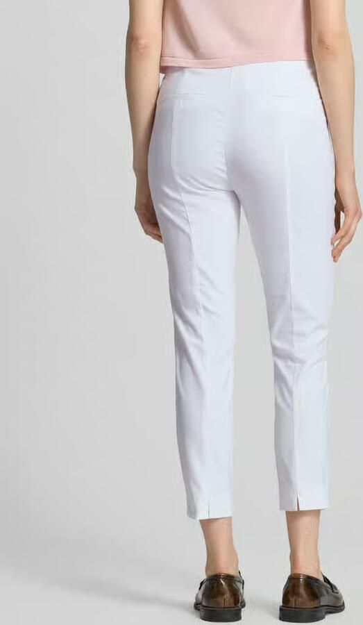 Christian Berg Woman slim fit stoffen broek in verkorte pasvorm