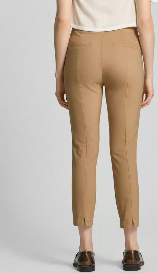 Christian Berg Woman slim fit stoffen broek in verkorte pasvorm