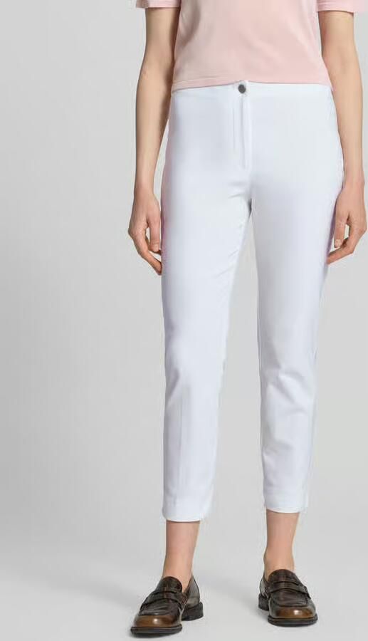 Christian Berg Woman slim fit stoffen broek in verkorte pasvorm - Foto 3