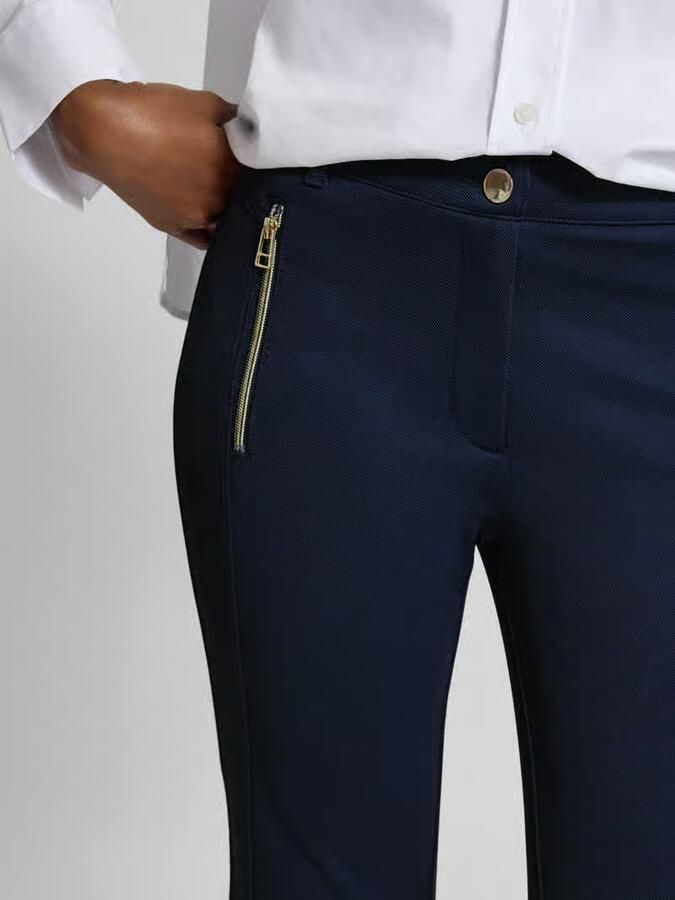 Christian Berg Woman Slim fit stoffen broek met paspelzakken - Foto 2