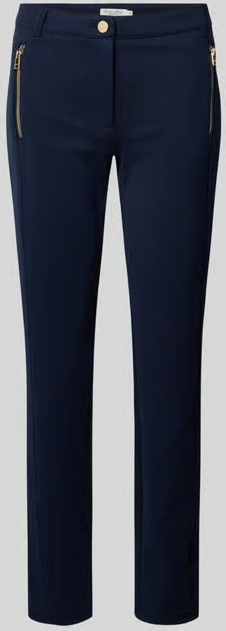 Christian Berg Woman Slim fit stoffen broek met paspelzakken