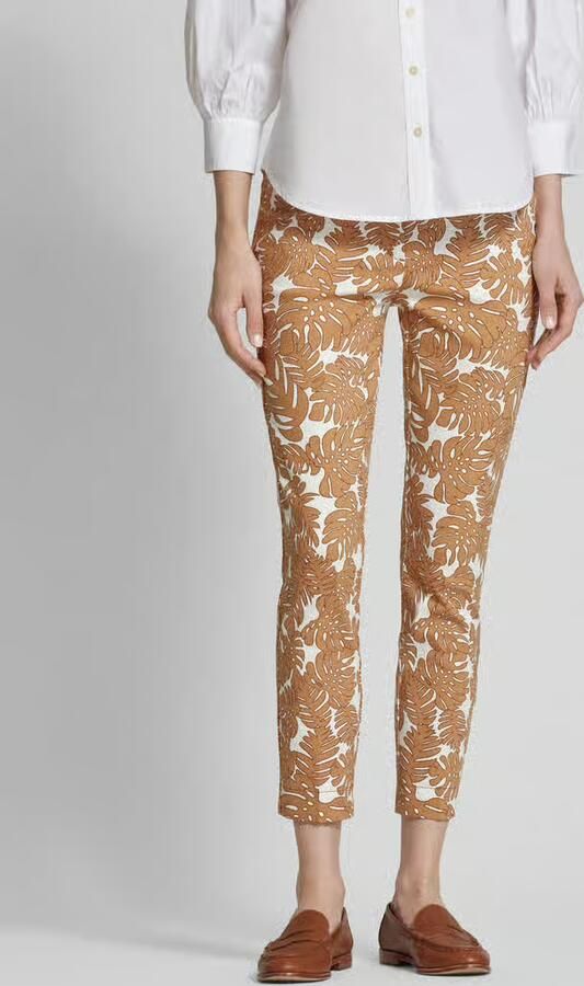 Christian Berg Woman Slim fit stoffen broek met verkort model - Foto 2