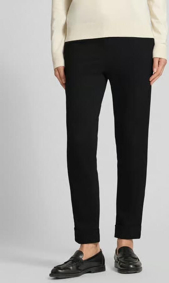 Christian Berg Woman Slim fit stoffen broek van viscosemix - Foto 3