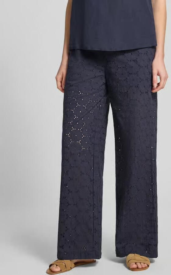 Christian Berg Woman Stoffen broek met ajourwerk - Foto 2