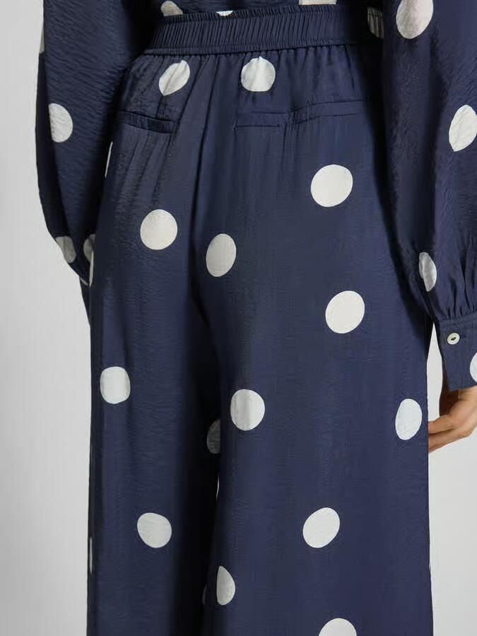 Christian Berg Woman Stoffen broek van viscosemix met elastische band