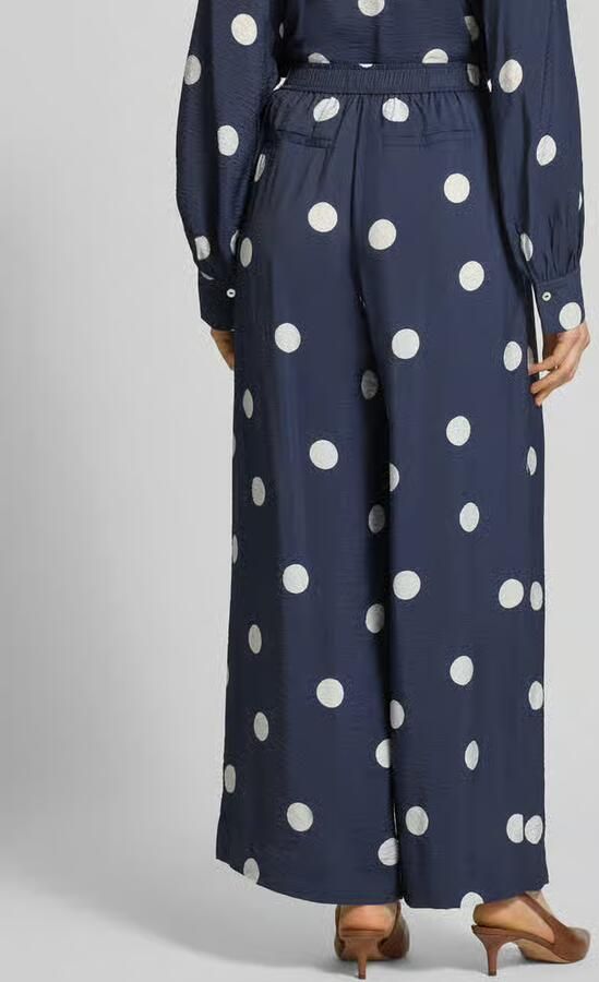 Christian Berg Woman Stoffen broek van viscosemix met elastische band