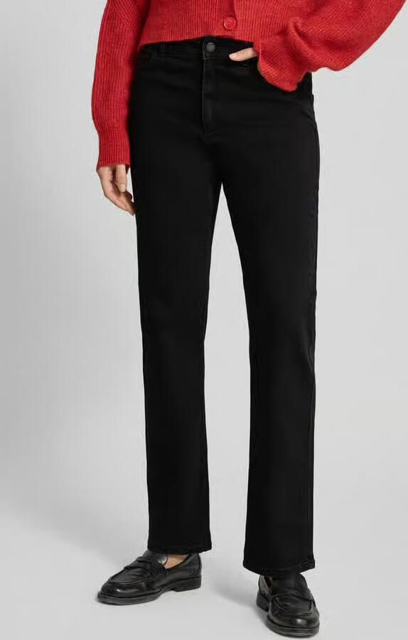 Christian Berg Woman straight fit jeans met steekzakken - Foto 2