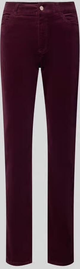 Christian Berg Woman straight fit jeans van katoenmix in corduroy look