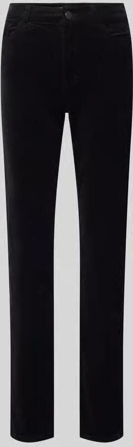 Christian Berg Woman straight fit jeans van katoenmix in corduroy look
