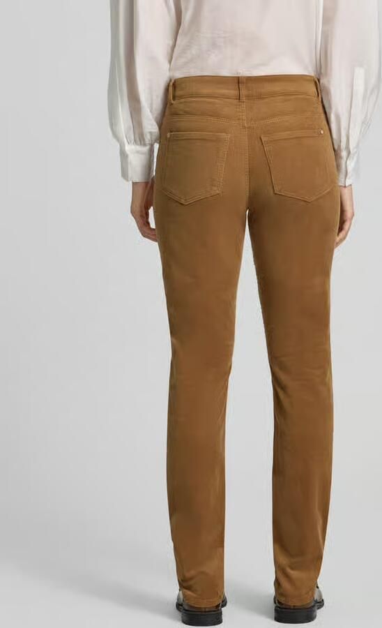 Christian Berg Woman straight fit jeans van katoenmix in corduroy look - Foto 2