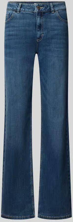 Christian Berg Woman straight fit jeans van viscose met steekzakken - Foto 6