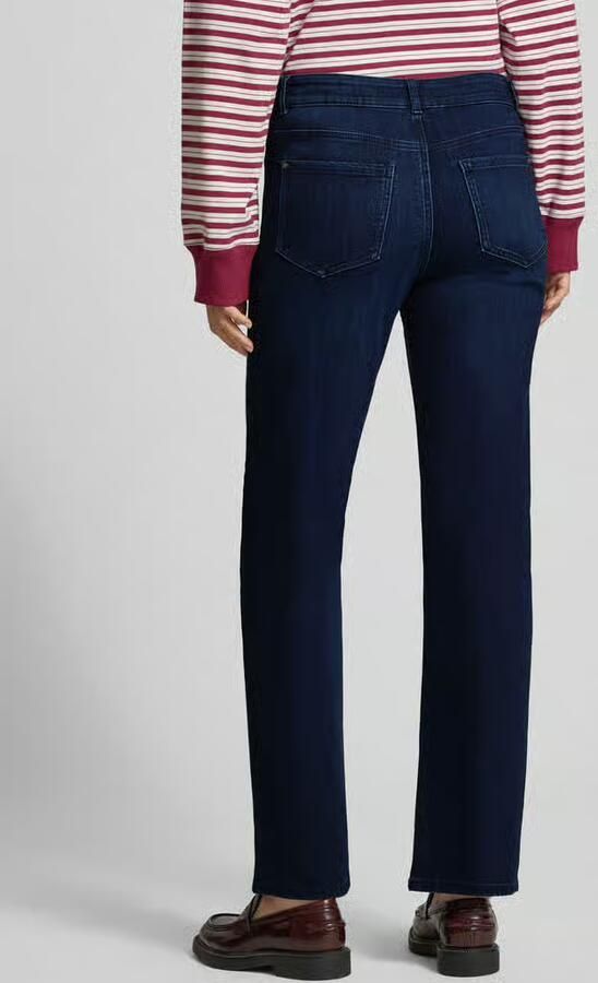 Christian Berg Woman straight fit jeans van viscose met steekzakken - Foto 2