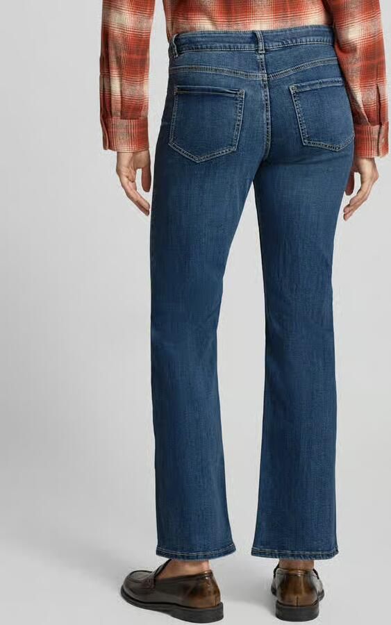 Christian Berg Woman straight fit jeans van viscose met steekzakken - Foto 3