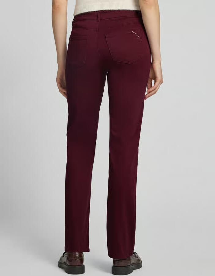 Christian Berg Woman straight fit stoffen broek in 5-pocketmodel - Foto 2