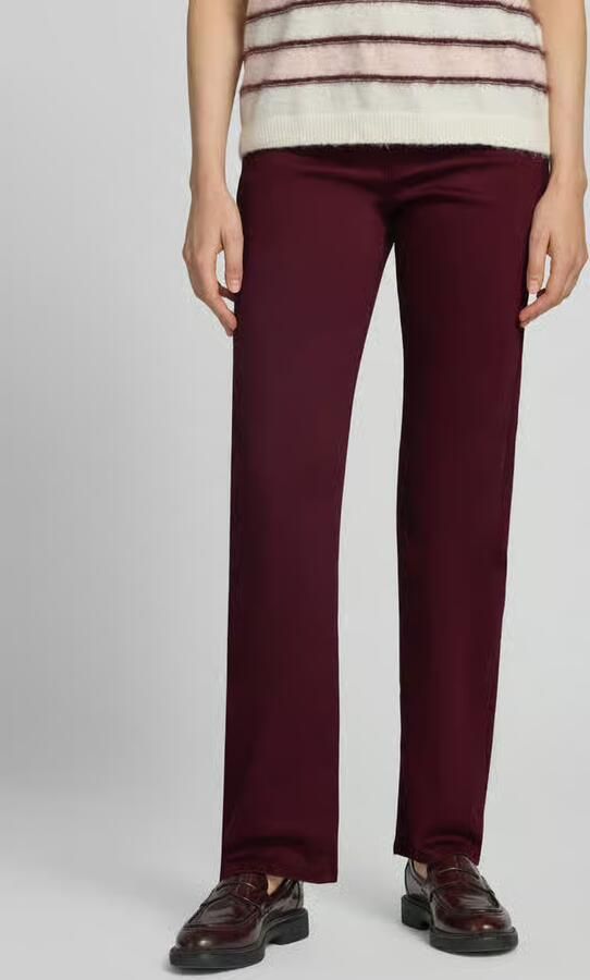 Christian Berg Woman straight fit stoffen broek in 5-pocketmodel - Foto 3