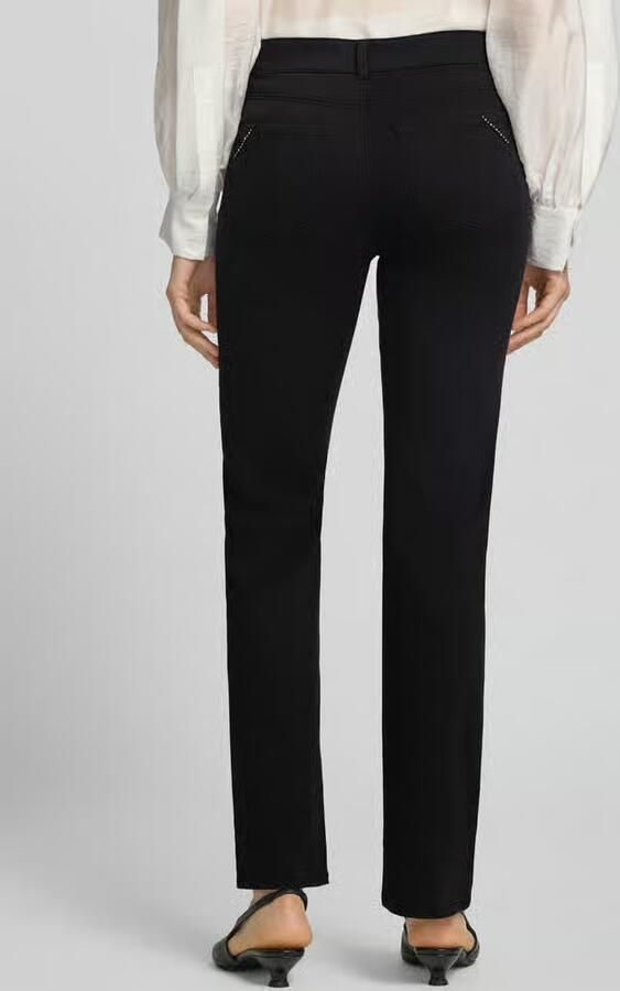 Christian Berg Woman straight fit stoffen broek in 5-pocketmodel - Foto 2