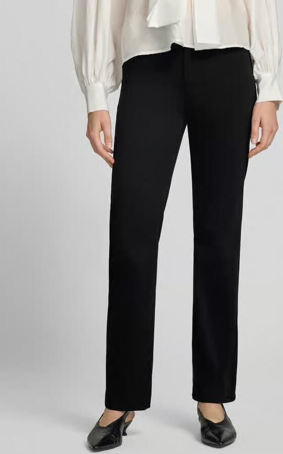 Christian Berg Woman straight fit stoffen broek in 5-pocketmodel - Foto 3
