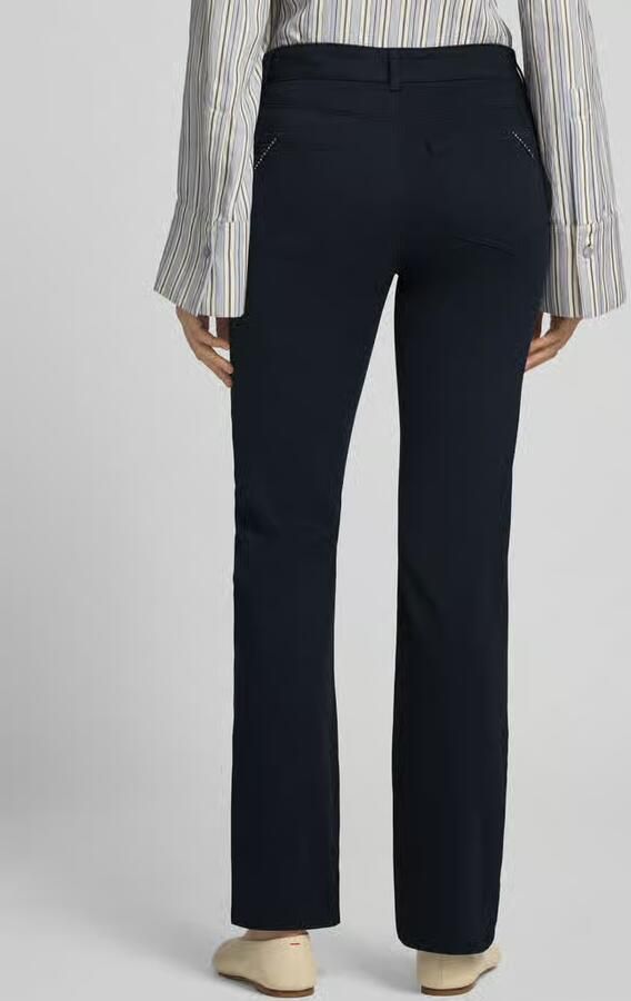 Christian Berg Woman straight fit stoffen broek in 5-pocketmodel - Foto 3
