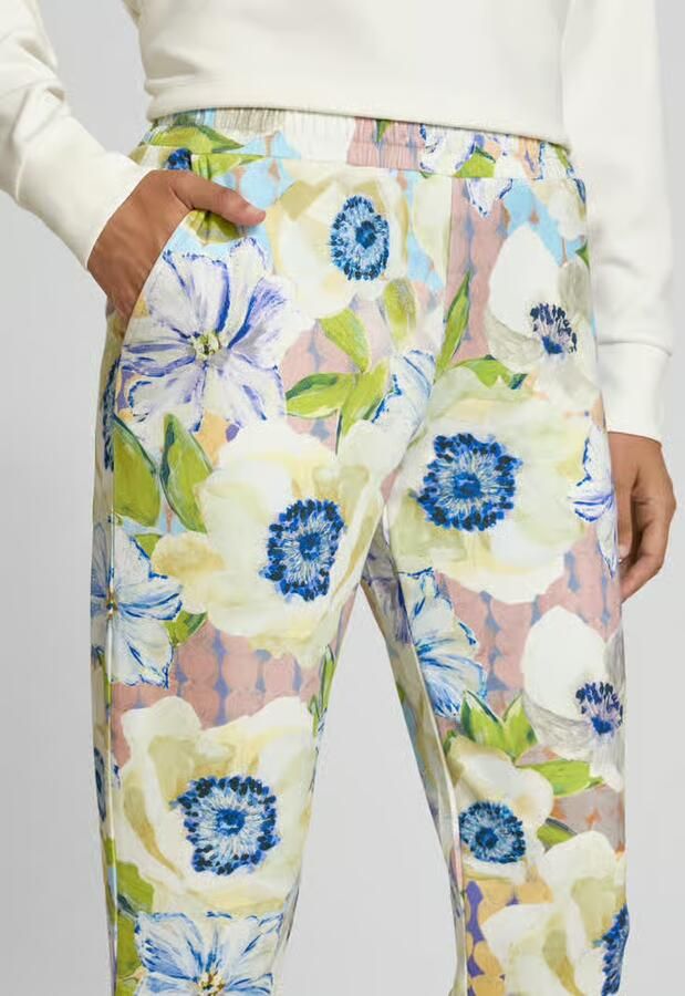 Christian Berg Woman straight fit stoffen broek van viscosemix