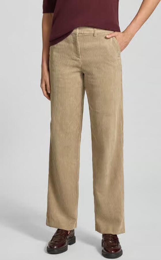 Christian Berg Woman Straight leg corduroy broek met structuurmotief - Foto 2