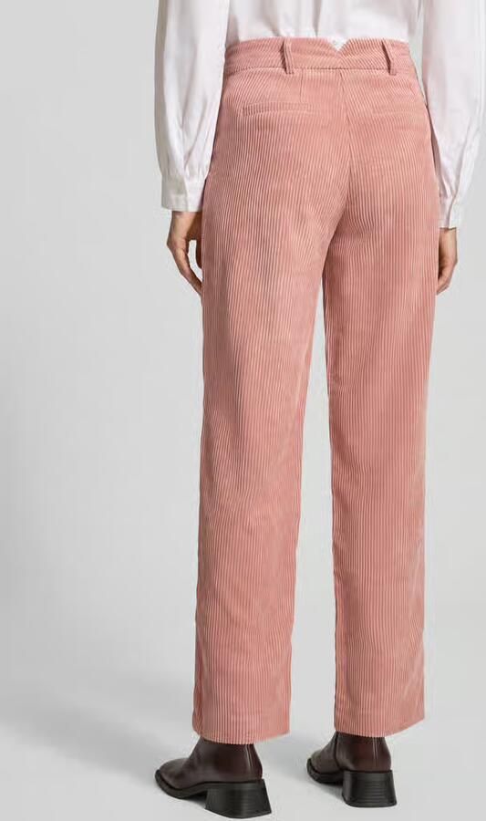 Christian Berg Woman Straight leg corduroy broek met structuurmotief