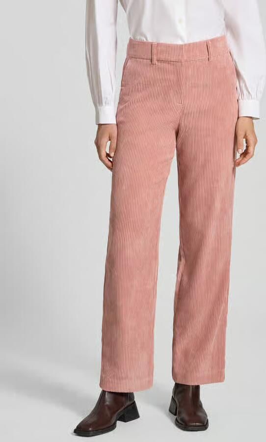 Christian Berg Woman Straight leg corduroy broek met structuurmotief - Foto 2