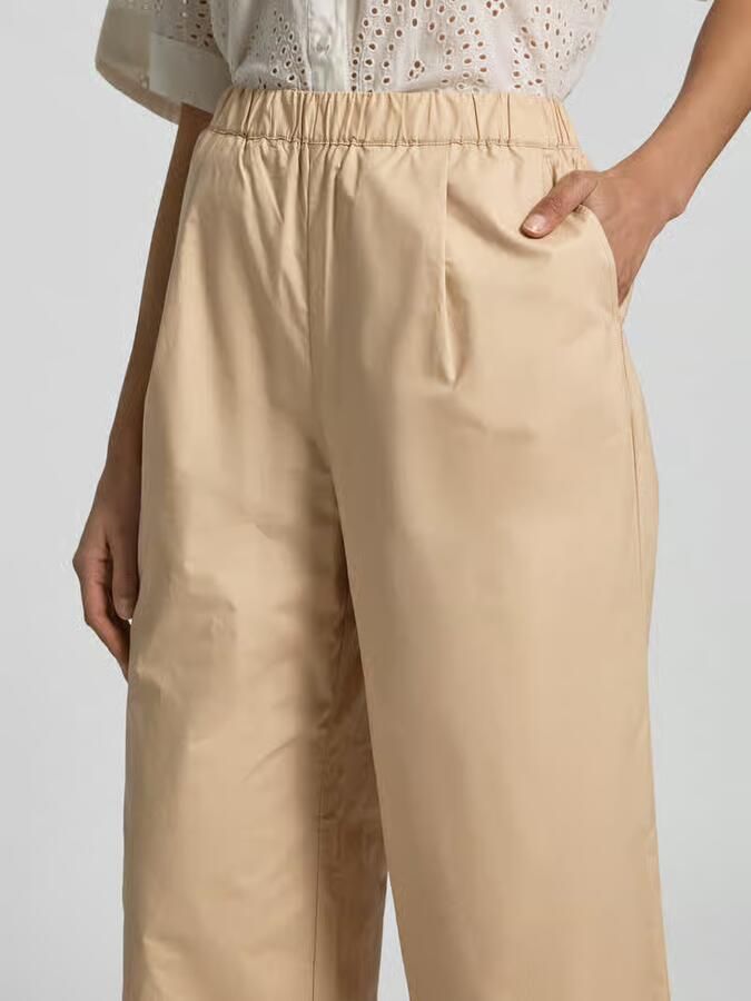 Christian Berg Woman Straight leg stoffen broek met elastische band