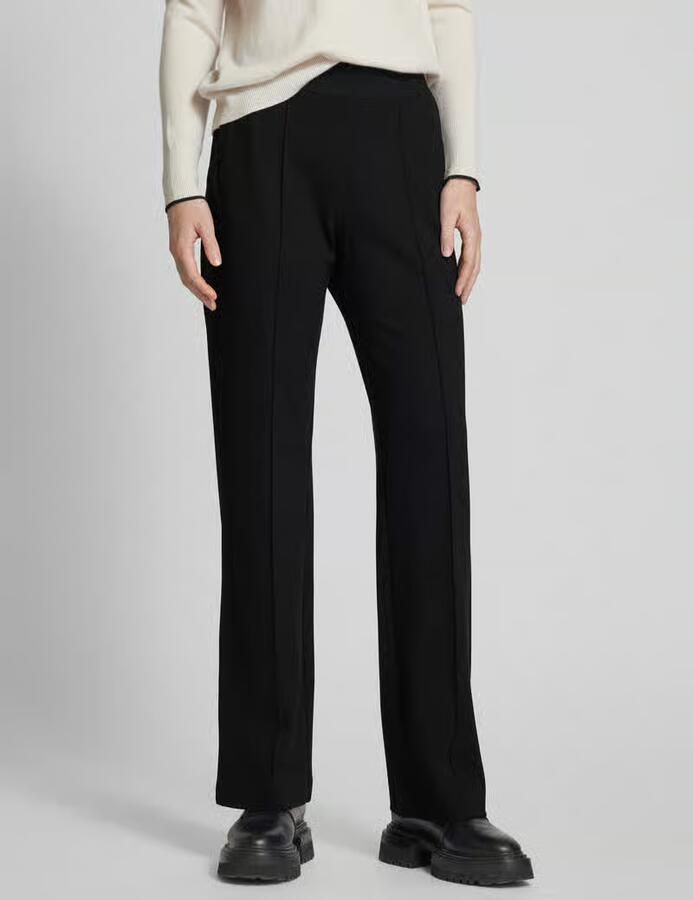 Christian Berg Woman Straight leg stoffen broek met vaste persplooien - Foto 3