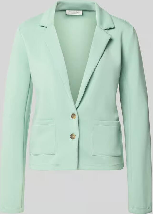 Christian Berg Woman Sweatblazer met zakken en revers