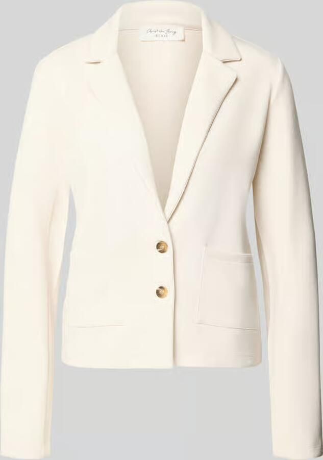 Christian Berg Woman Sweatblazer met zakken en revers