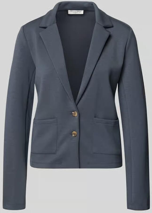 Christian Berg Woman Sweatblazer met zakken en revers