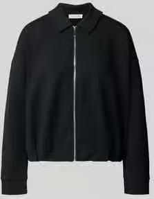 Christian Berg Woman Sweatjack met platte kraag