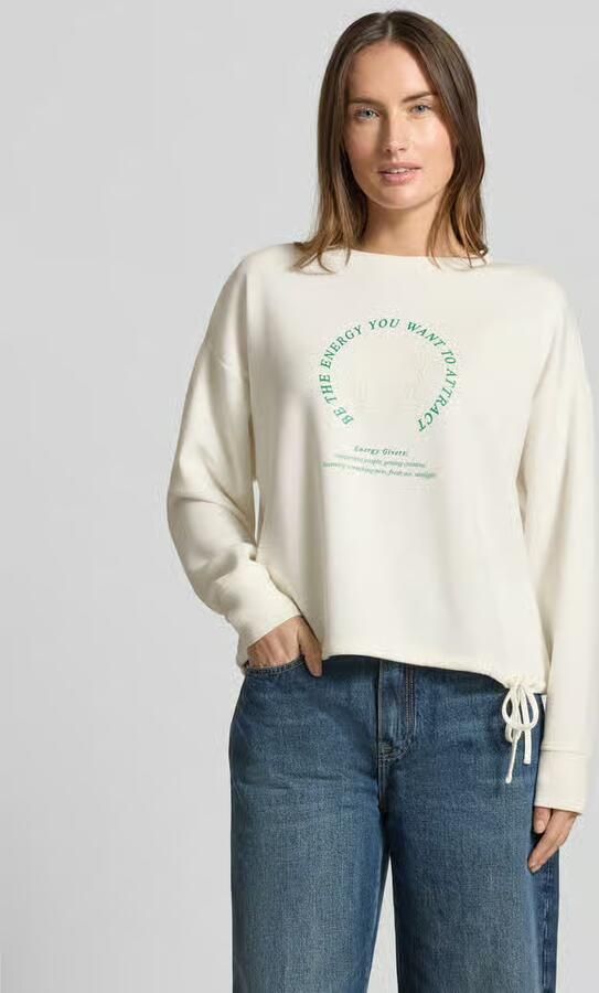 Christian Berg Woman Sweatshirt met koord en frontprint - Foto 2