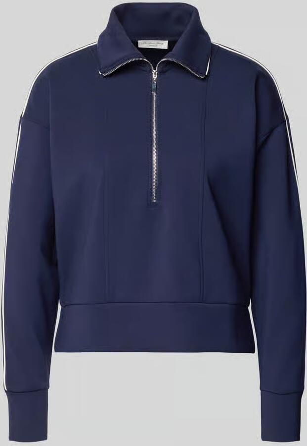 Christian Berg Woman Sweatshirt met korte ritssluiting