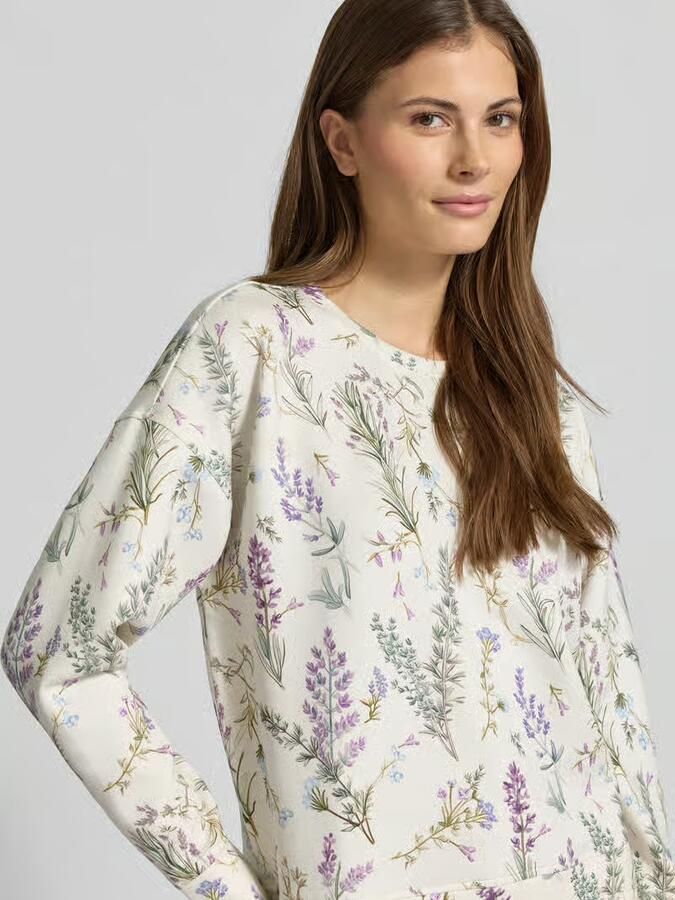 Christian Berg Woman Sweatshirt met ronde hals en lavendelprint - Foto 2