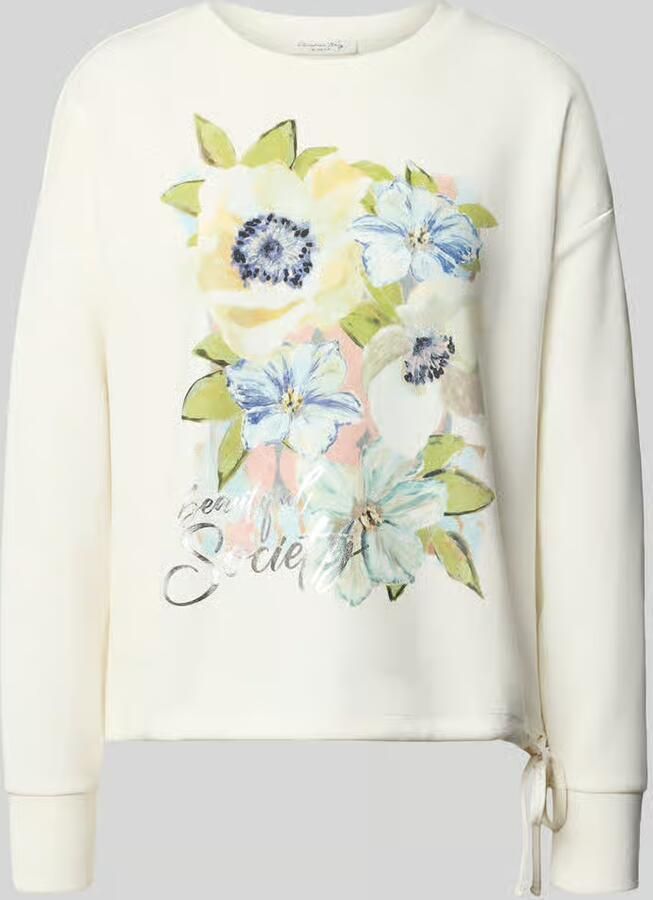 Christian Berg Woman sweatshirt met tunnelkoord
