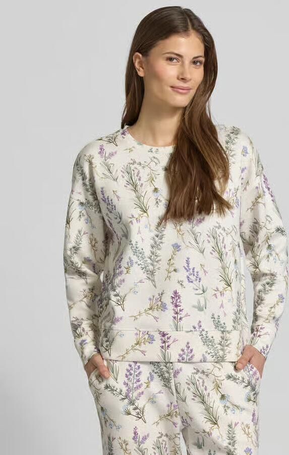 Christian Berg Woman Sweatshirt O-neck met lavendelprint - Foto 4
