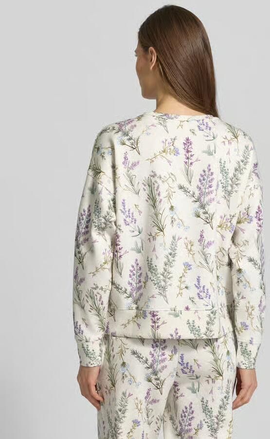 Christian Berg Woman Sweatshirt O-neck met lavendelprint
