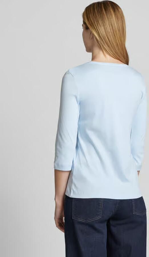 Christian Berg Woman T-shirt met 3 4-mouwen in effen design