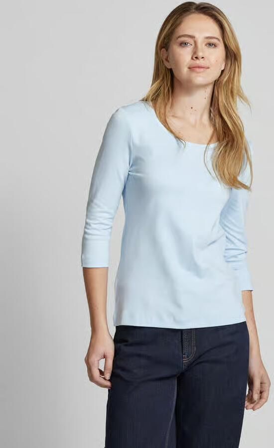 Christian Berg Woman T-shirt met 3 4-mouwen in effen design - Foto 2