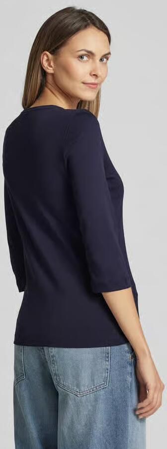 Christian Berg Woman T-shirt met 3 4-mouwen in effen design