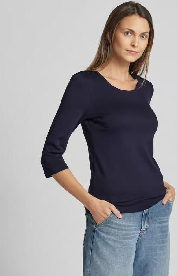 Christian Berg Woman T-shirt met 3 4-mouwen in effen design - Foto 2