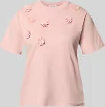 Christian Berg Woman T-shirt met bloemapplicaties