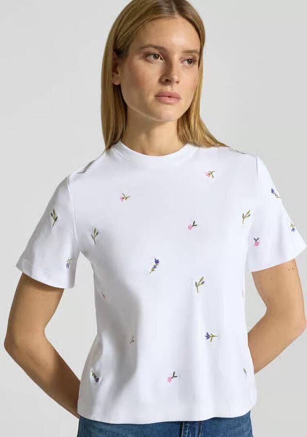 Christian Berg Woman T-shirt met geborduurde bloemen - Foto 2