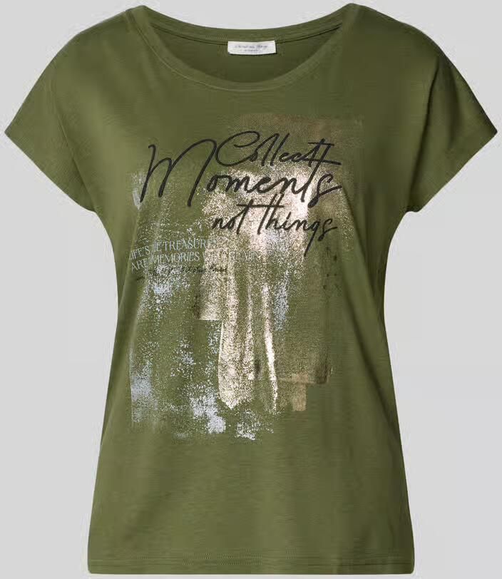 Christian Berg Woman T-shirt met motief en ronde hals - Foto 2