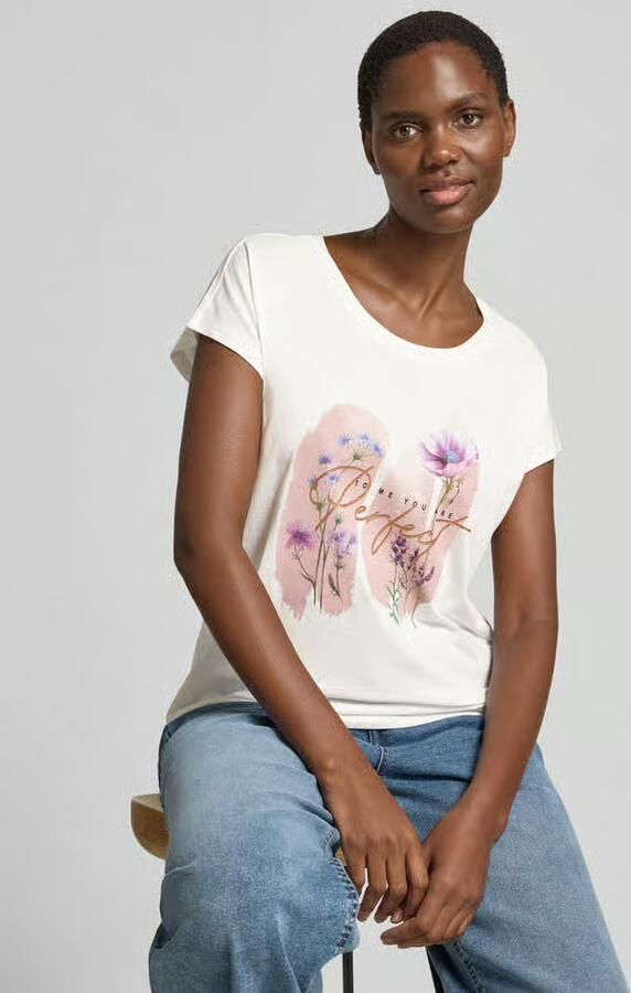Christian Berg Woman T-shirt met motief- en statementprint