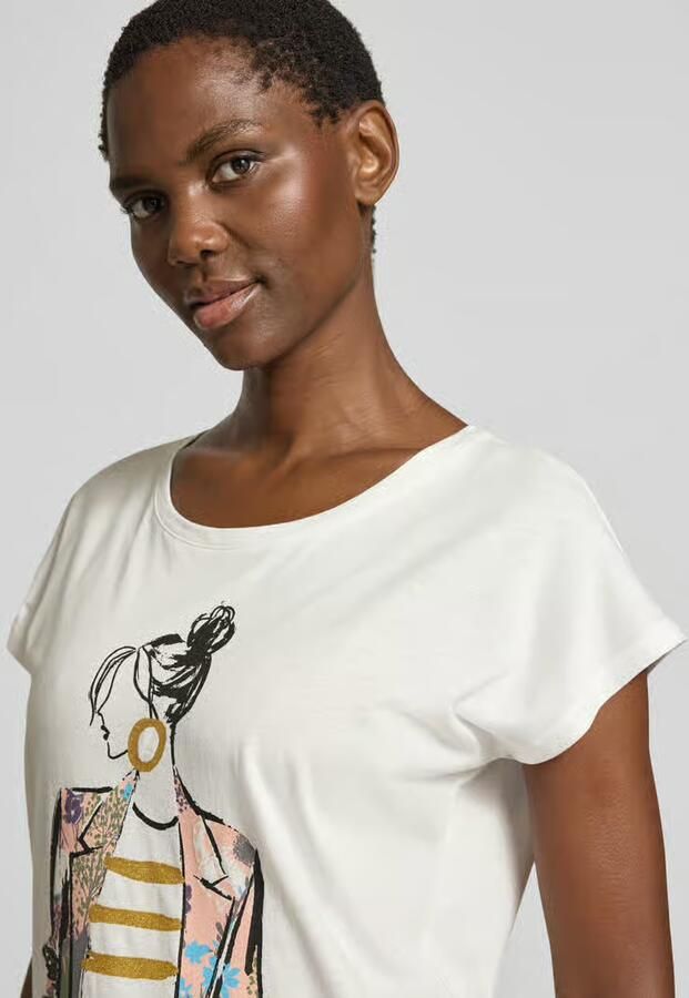 Christian Berg Woman T-shirt met motief- en statementprint